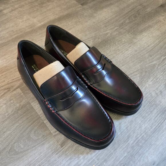 New Without Box Bostonian Flexlite Penny Loafer Men 10 Burgundy Upper Leather main image 5